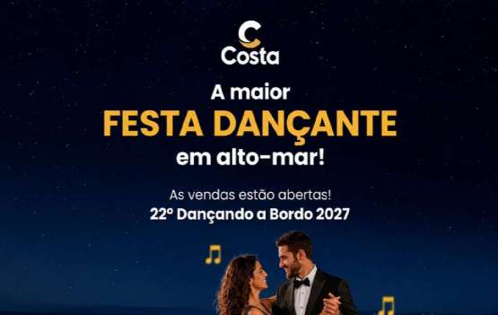 Costa Dancando a bordo 2027 Santos Buenos . Aires Montevideu